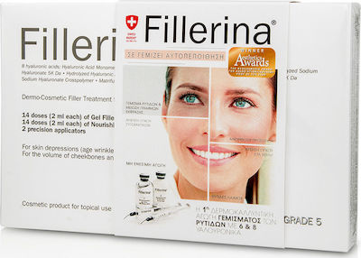 Labo Fillerina Plus Dermo-Cosmetic Filler Treatment Gra Anti-Aging Serum Gesicht mit Hyaluronsäure 2x30ml