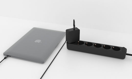 Green Cell USB-C Port Charger with USB-C Cable 60W Power Delivery Black (CHAR09)