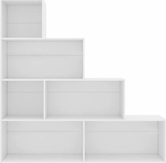 Βιβλιοθήκη Λευκή 155x24x160εκ.