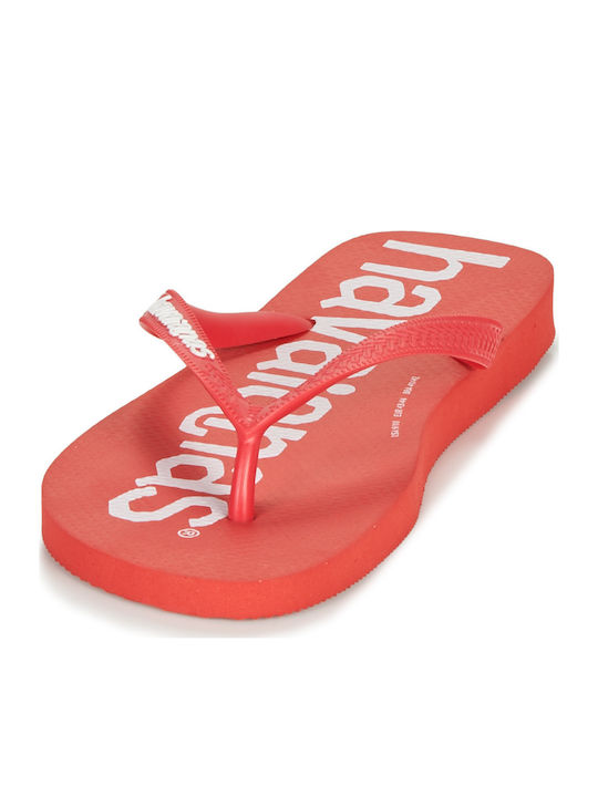Top Logomania Men's Flip Flops Red