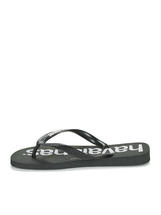 Παιδικές Σαγιονάρες Flip Flops Μαύρες Top Logomania
