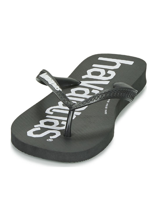 Παιδικές Σαγιονάρες Flip Flops Μαύρες Top Logomania