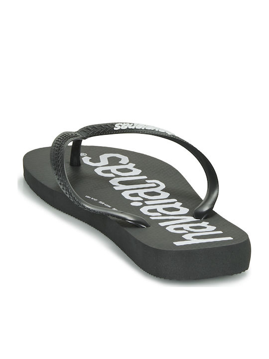 Παιδικές Σαγιονάρες Flip Flops Μαύρες Top Logomania