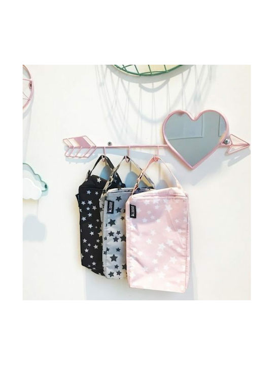 Minene Metallic Kids Wall Mounted Hanger with One Hook Cloud Blue 9x15cm