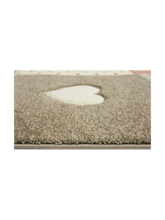 Tzikas Carpets Kids Synthetic Rug 20339-755 Hearts 133x190cm 13mm