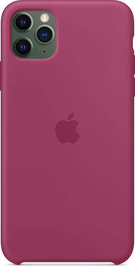 Apple Silicone Case Back Cover Σιλικόνης Μπορντό (iPhone 11 Pro Max)