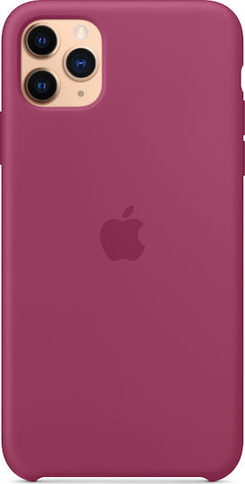 Apple Silicone Case Back Cover Σιλικόνης Μπορντό (iPhone 11 Pro Max)