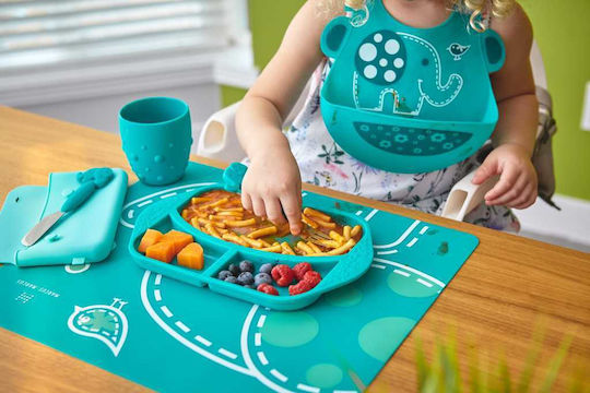 Marcus & Marcus Silicone Baby Tray for 6+ months Green