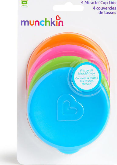 Munchkin Orange Miracle Silicone Lid 4 Pieces