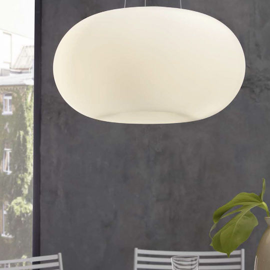 Eglo Optica Lustră Alb cu Dulie E27 35x110cm.