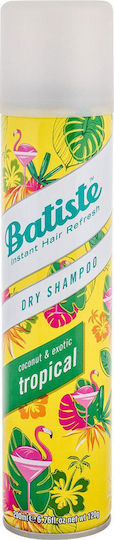 Batiste Tropical Coconut & Exotic Ξηρό Σαμπουάν Όγκου & Διατήρησης Χρώματος για Όλους τους Τύπους Μαλλιών 200ml