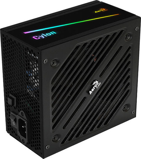 Aerocool Cylon 600W Black Computer Power Supply Full Wired 80 Plus Standard