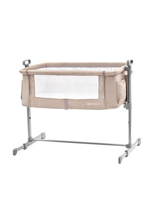 Kinderkraft Cradle-Park Neste with Mattress, Side Opening, and Wheels Beige KKLNESTBEG0000