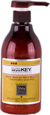 Saryna Key Damage Repair Pure African Shea Shampoos Reconstruction/Nourishment for Dry Hair 300ml