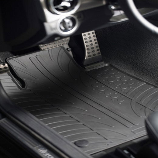 Gledring Set of Front and Rear Mats 4pcs for Renault Laguna 2007 Black