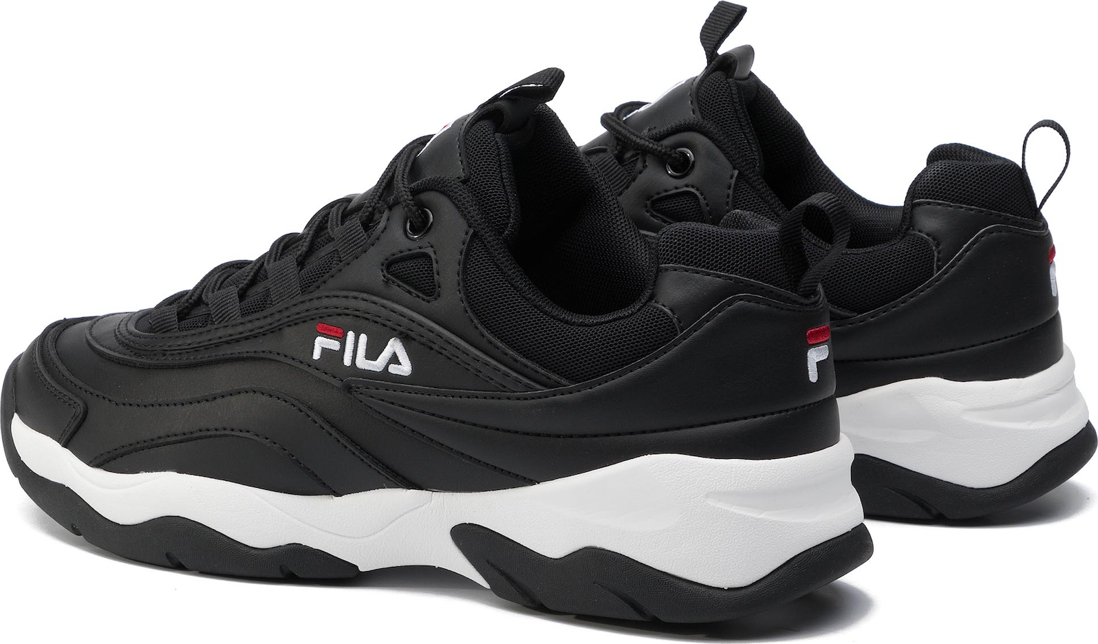 fila ray low silver