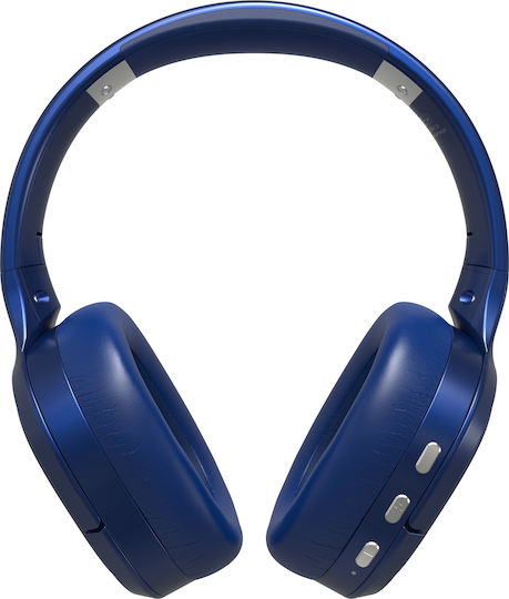 iFrogz Airtime Vibe Bluetooth Wireless Over Ear Headphones with 30 hours of Operation Blue