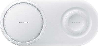 Samsung Încărcător fără fir (Qi Pad) Alb (Wireless Charger Duo Pad)
