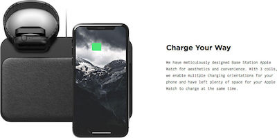 Nomad Base Station Wireless Charger Μαύρο (Apple Watch/iPhone)