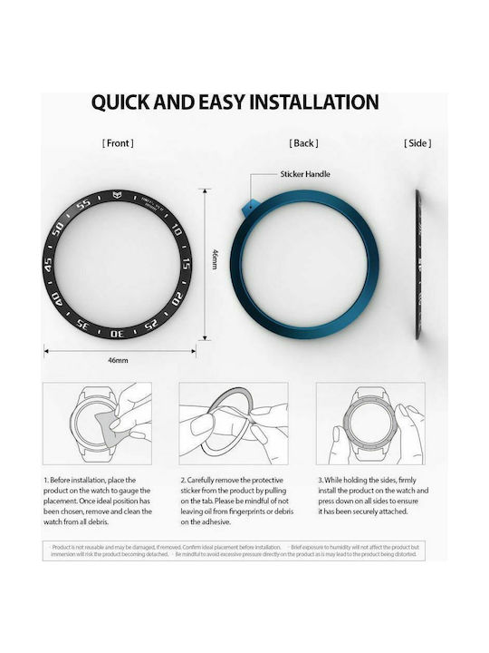 Ringke Bezel Ring with Digits Μαύρο (Galaxy Watch (46mm) / Gear S3)