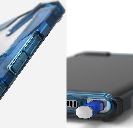 Ringke Fusion-X Back Cover Σιλικόνης με Λουράκι Μαύρο (Galaxy Note 10)