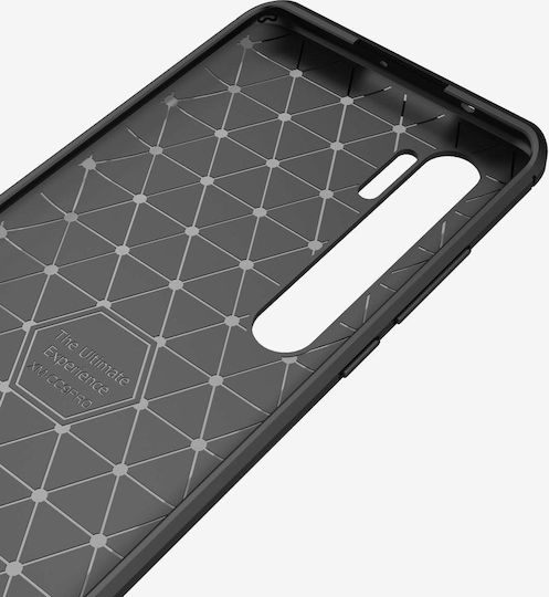 Hurtel Carbon Back Cover Σιλικόνης Μαύρο (Xiaomi Mi Note 10/10 Pro)