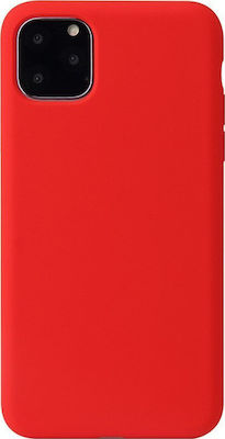 Hurtel Umschlag Rückseite Silikon Rot (iPhone 11 Pro Max)