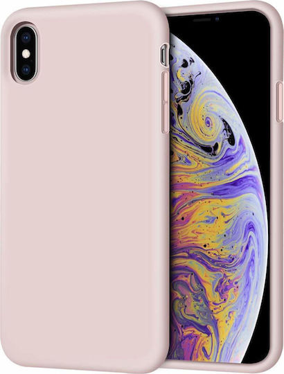 Hurtel Back Cover Σιλικόνης Ροζ (iPhone XS Max)