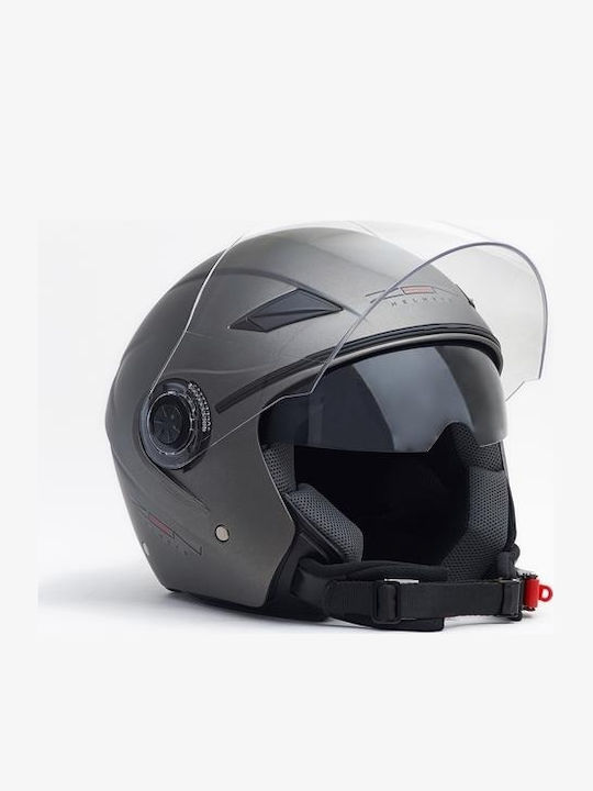 Zen ZN-105 Titanium Matt Motorradhelm Jet