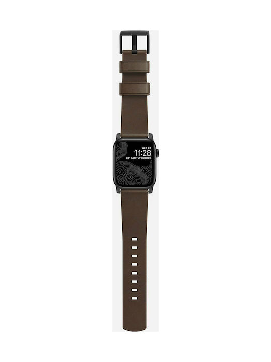 Nomad Modern Strap Λουράκι Δερμάτινο Μαύρο (Apple Watch 42/44/45mm)