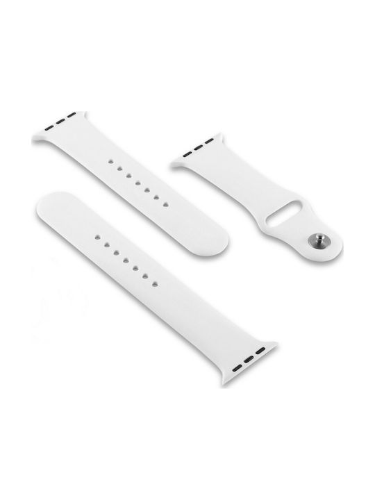 Tech-Protect Icon Strap Silicone with Pin White (Apple Watch 42/44/45mm)