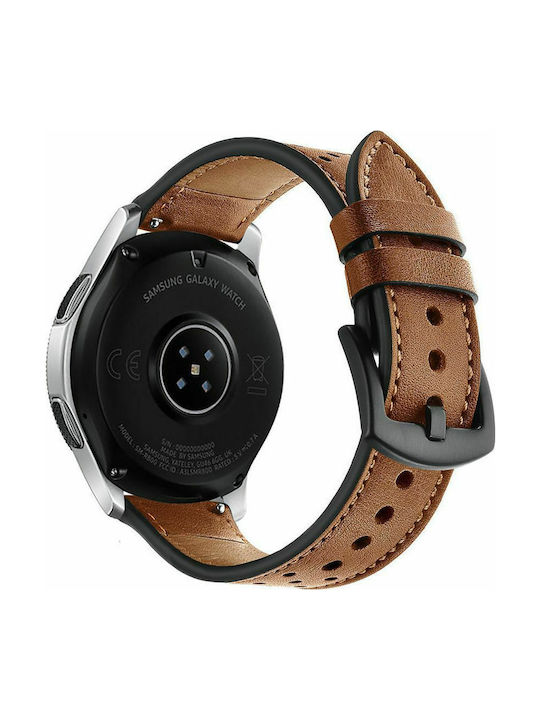 Leather Watch Band Καφέ (Galaxy Watch 46mm)