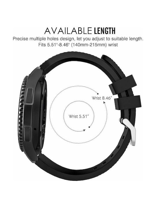 Tech-Protect QuickFit Strap Silicone Black (Huawei Watch 3 / Huawei Watch GT 2 Pro)