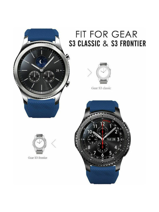 QuickFit Λουράκι Σιλικόνης Blue (Galaxy Watch (46mm) / Gear S3)