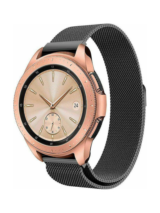 Milanese Loop Armband Rostfreier Stahl Schwarz (Galaxy Watch (46mm) / Gear S3)