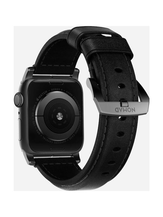 Nomad Traditional Strap Λουράκι Δερμάτινο Μαύρο (Apple Watch 42/44/45mm)