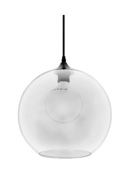V-TAC Hängelampe Transparent mit Fassung E27 30cm.