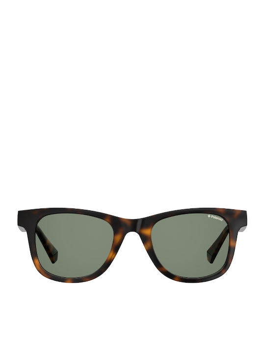 Polaroid Sonnenbrillen mit Braun Schildkröte Rahmen und Grün Polarisiert Linse PLD1016/S NEW/08