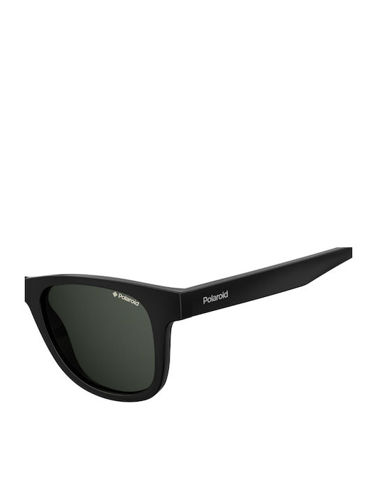 Polaroid Unisex Sunglasses with Black Plastic Frame and Black Polarized Lens PLD1016/S NEW/80