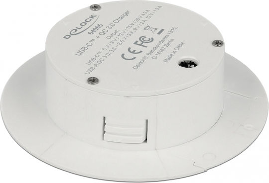 DeLock USB Hub 3 Ports USB 3.0 with Connecting to a Computer USB-A White
