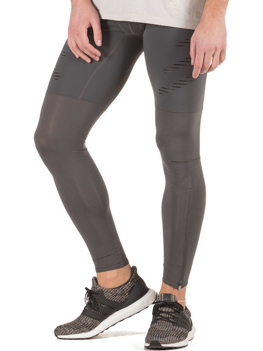 adidas Speed Ανδρικό Αθλητικό Κολάν Compression Μακρύ Γκρι