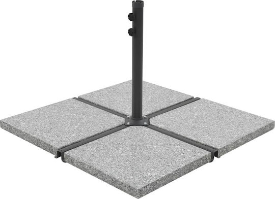 vidaXL Βάση Ομπρέλας Υφασμάτινη Γκρι 47x47x4.5cm 4τμχ