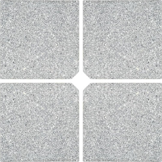 vidaXL Βάση Ομπρέλας Υφασμάτινη Γκρι 47x47x4.5cm 4τμχ