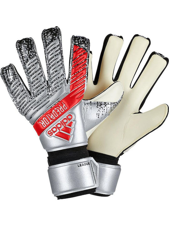adidas Predator League Голмански ръкавици за Възрастни Сребрист