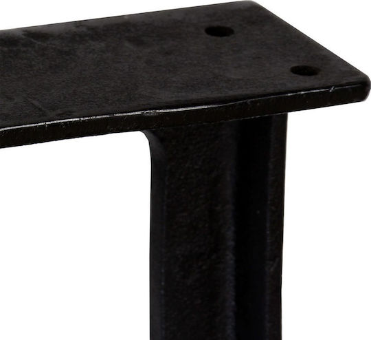 vidaXL Table Stand made of Cast Iron in Black Color 25x25x41cm 2pcs