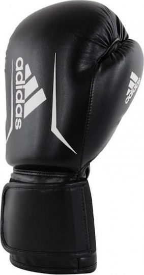 adidas Speed 50 Kids Boxing Gloves made of Synthetic Leather for Match Black/White