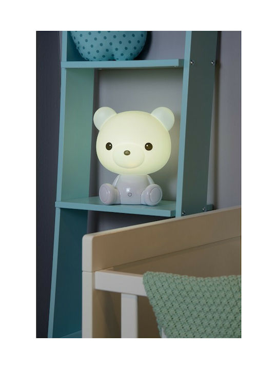 Lucide Lightning LED Kinder Dekorative Lampe Dodo Bear Weiß 25x21x25εκ.