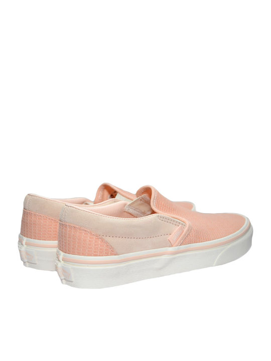 UA Classic Γυναικεία Slip-On Πάνινα Creme de Peche/Snow White