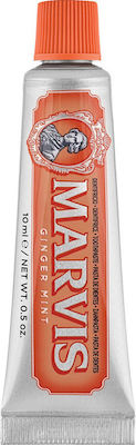 Marvis Toothpaste for Whitening , Plaque & Cavities Ginger Mint 10ml