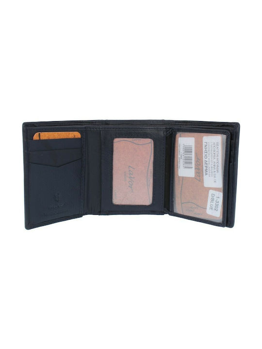 Lavor Men's Leather Wallet with RFID Blue